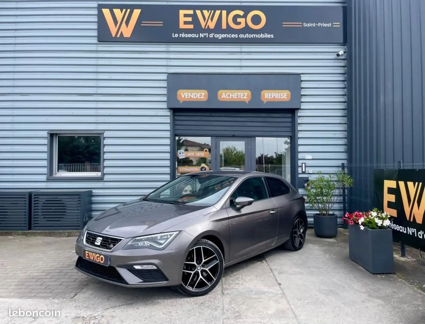 SEAT Leon FR 1.8 TSI 180ch DSG-7 Gris - 1