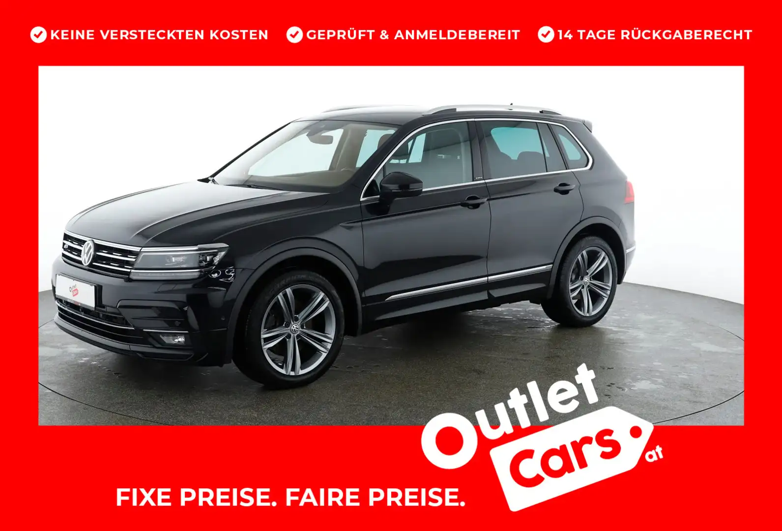 Volkswagen Tiguan Highline TDI SCR 4MOTION DSG Schwarz - 1