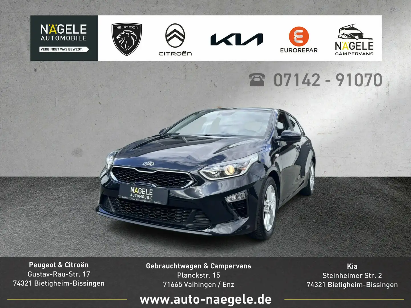Kia Ceed / cee'd Ceed 1.4 Vision+Navi+Klima+Sitzheizung  Sitzhzg. Nero - 1