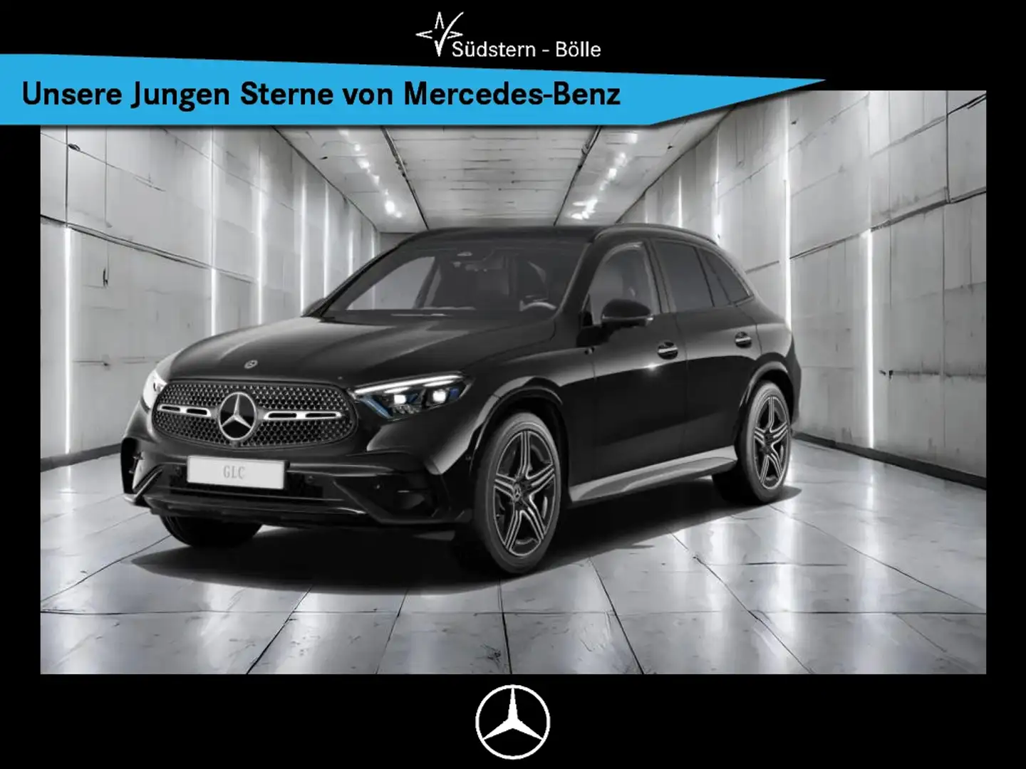 Mercedes-Benz GLC 300 d 4M AMG-PREM.+AHK+PANO+BURM.+DIG.L.+ Schwarz - 1