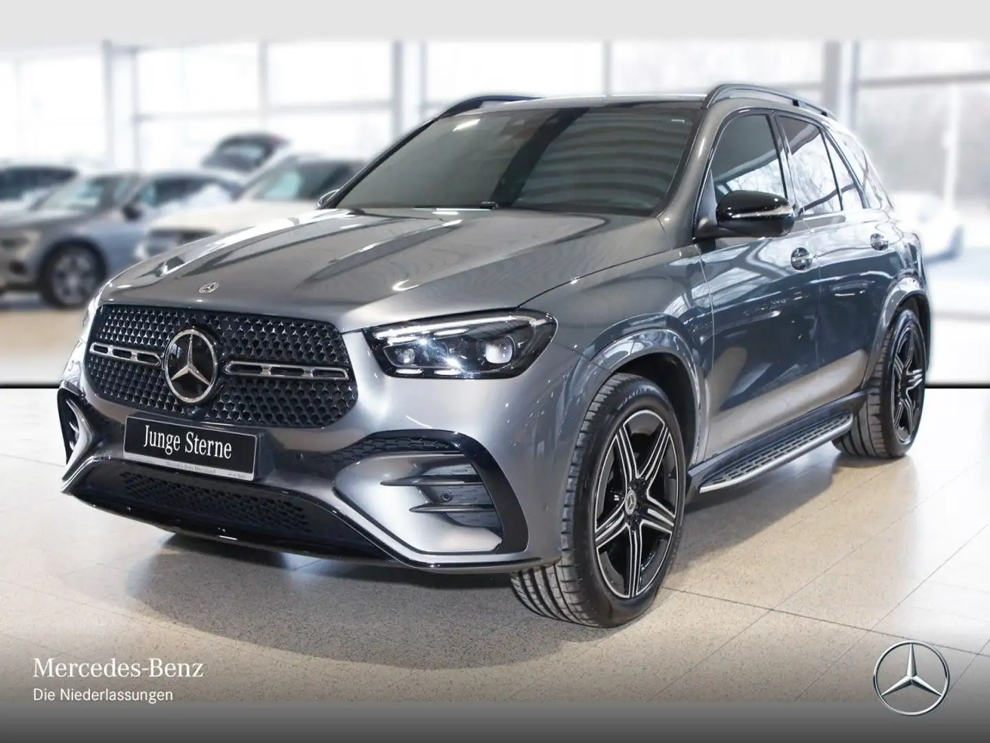 Mercedes-Benz GLE 350 de 4M AMG+NIGHT+PANO+360+AHK+MULTIBEAM+9G Grau - 2
