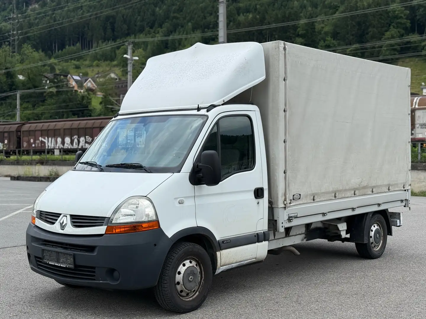 Renault Master 3,5t Pritsche 2,5 dCi Planenaufbau 1.Besitz Weiß - 2