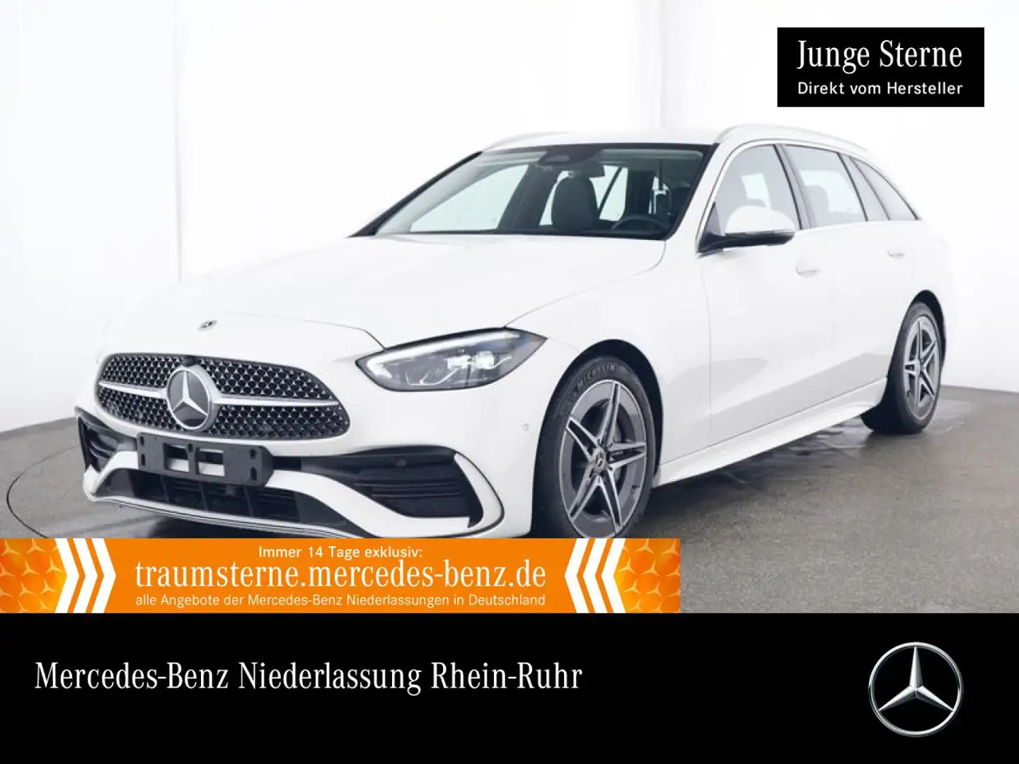Mercedes-Benz C 300 d T AMG+AHK+LED+KAMERA+TOTW+KEYLESS+9G Wit - 1