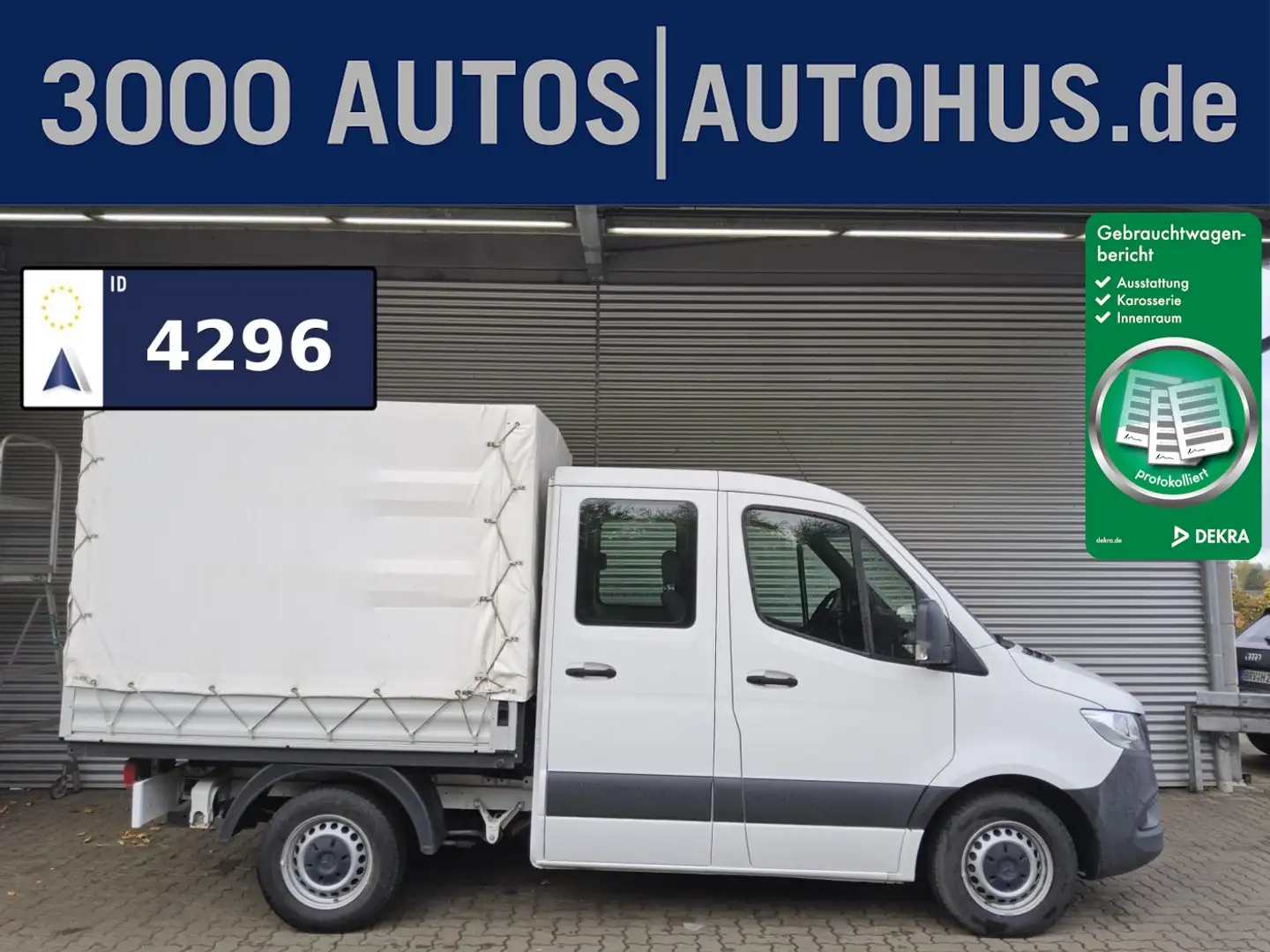 Mercedes-Benz Sprinter -215 Mixto CDI Pritsche DOKA 6-Sitze Aut Weiß - 1