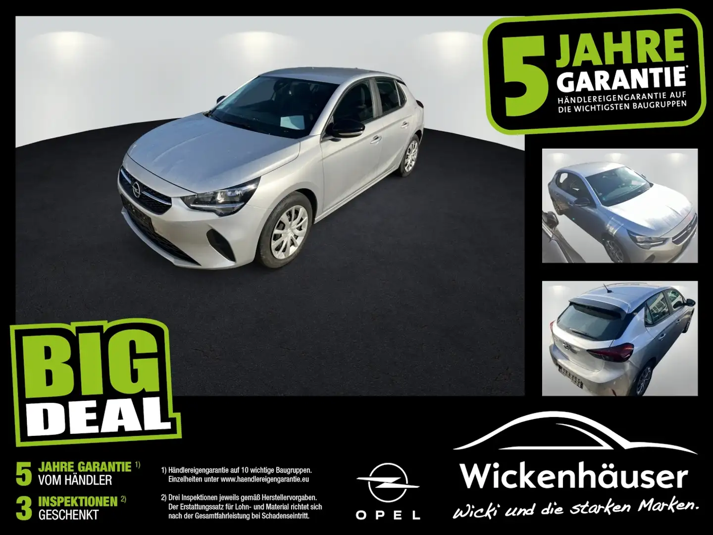 Opel Corsa F 1.2 Edition Navi+WinterPaket+Kamera Silber - 1