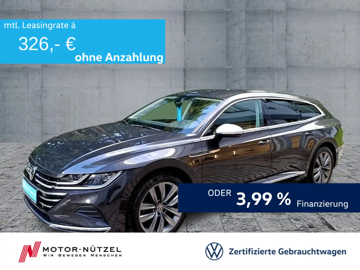 Volkswagen Arteon Arteon SB 2.0 TSI DSG ELEGANCE MATRIX+NAVI+AHK Grijs - 1