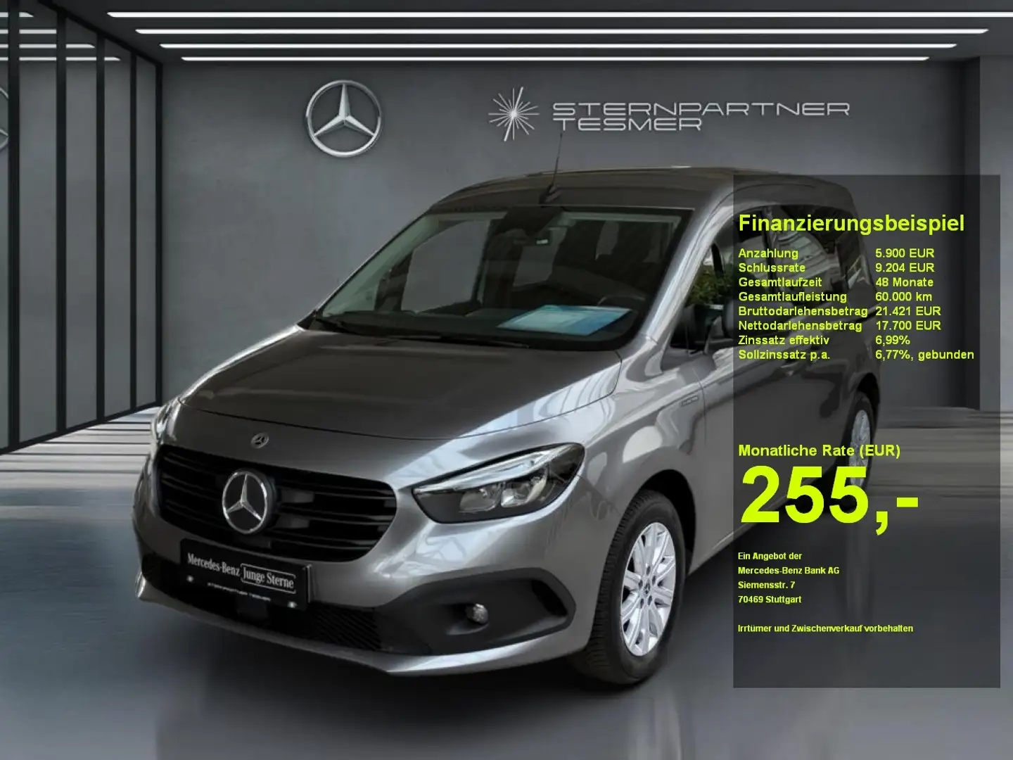 Mercedes-Benz Citan e EQT Tourer  LED-Klimaaut-SHZ Grigio - 1