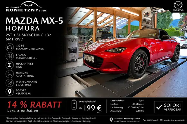 Mazda MX-5 Homura 2ST 1.5L SKYACTIV-G 132 6MT RWD Homura