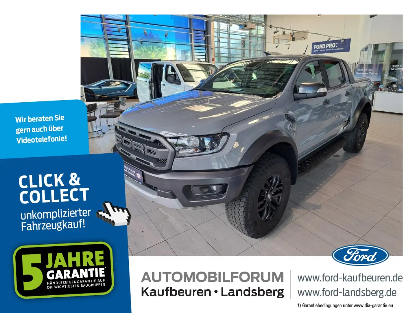 Ford Ranger 2.0 TDCi Raptor DoKa LED AWD Navi SHZ Gri - 1