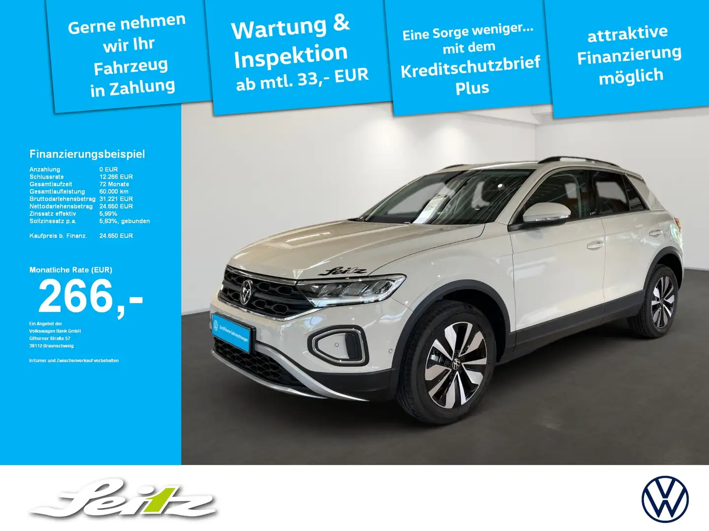 Volkswagen T-Roc 1.0 TSI Move *APPCON*PDC*LED*SITZH* Gris - 1