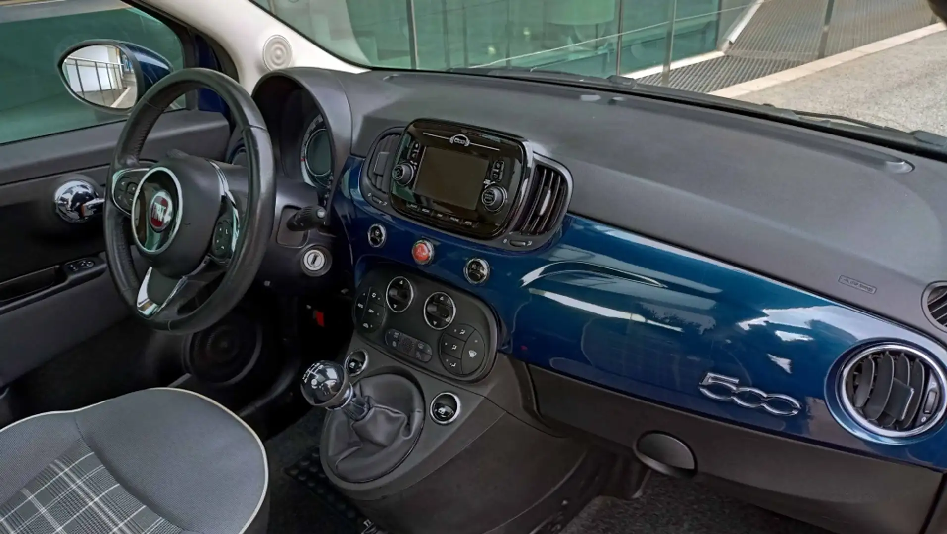 Fiat 500 1.2 Lounge Azul - 2