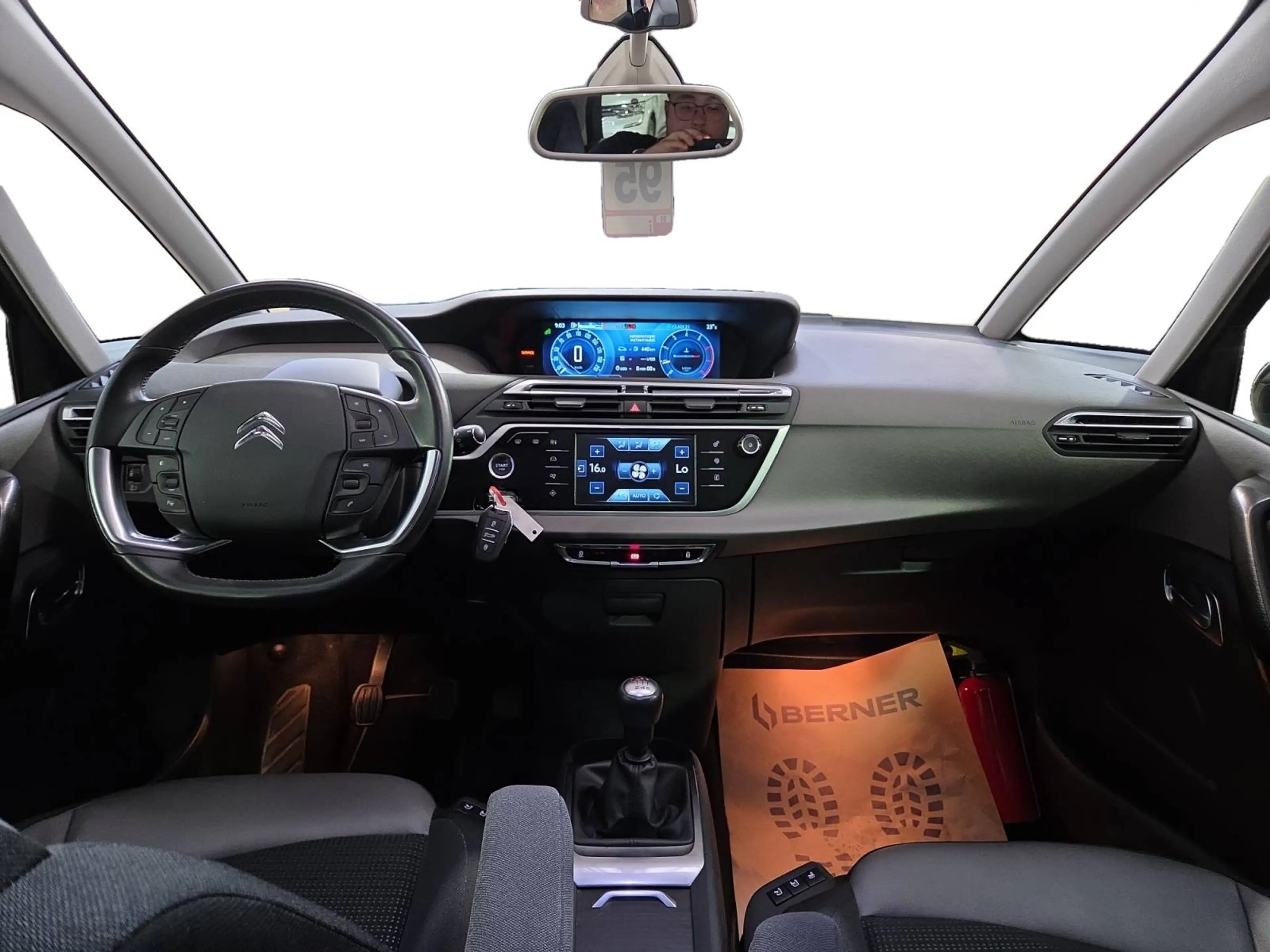 Citroen C4 Picasso 1.2 130cv Noir 03/16 43292km Clim Cam Radio — photo 12