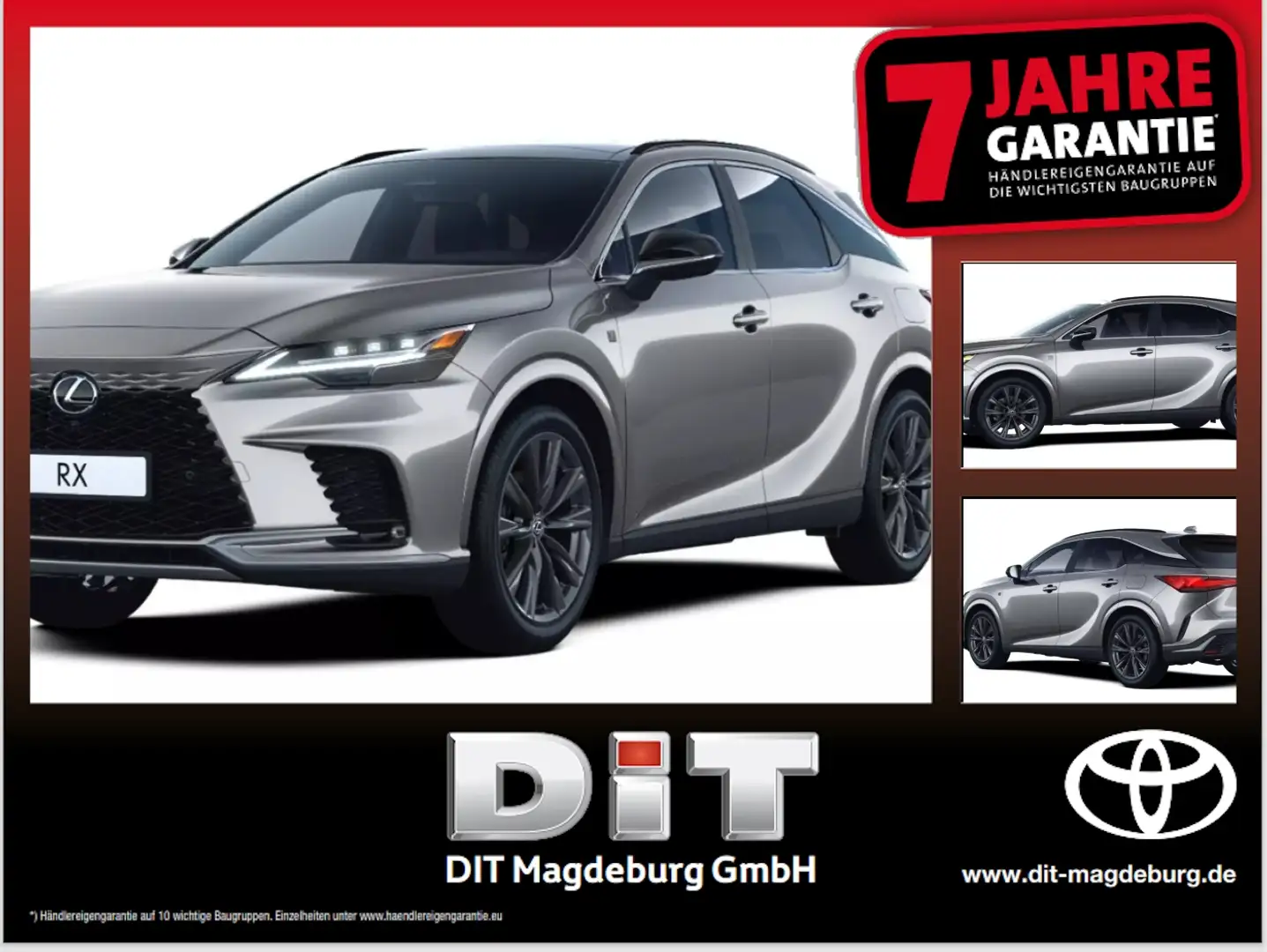 Lexus RX 450h + 4x4 F-Sport Design Sitzlüft., HUD, Pano Srebrny - 1