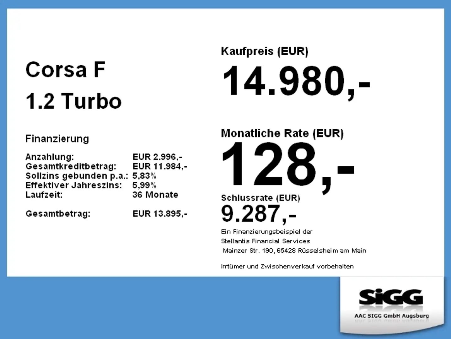 Opel Corsa F 1.2 Turbo Edition Navi PDC SHZ Blau - 2