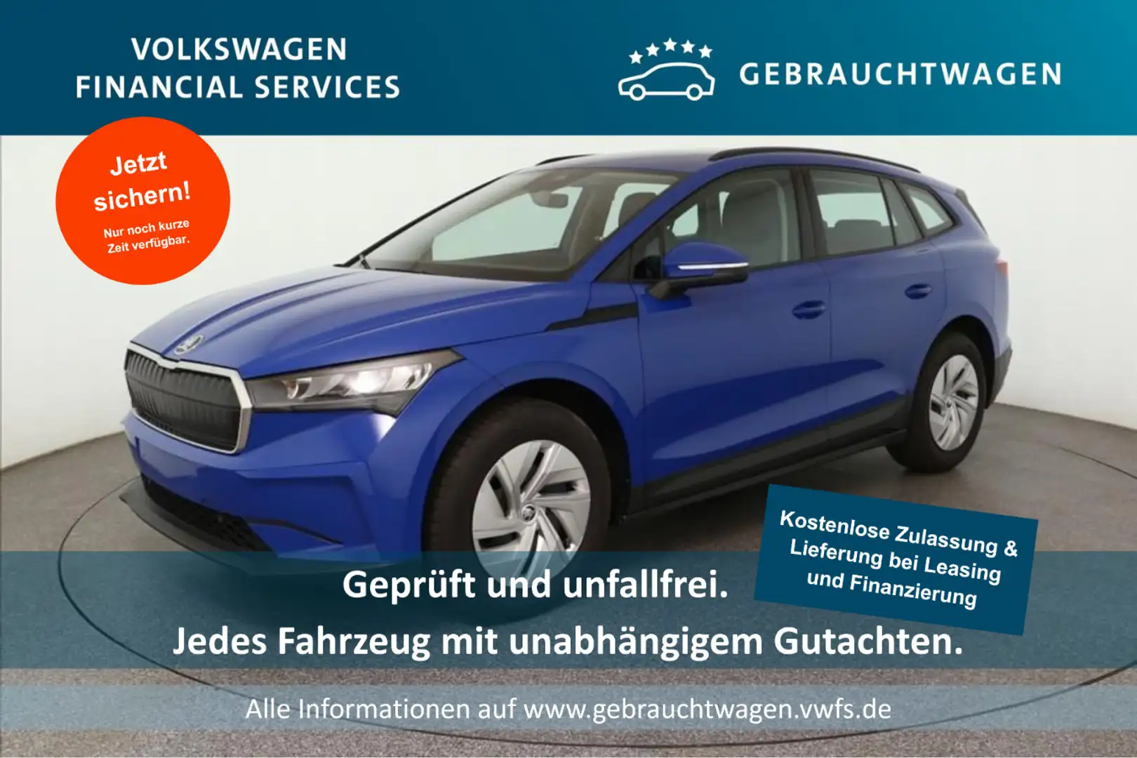 Skoda Enyaq 50 109kW PDC*Tempo*Klima*NAV Bleu - 1