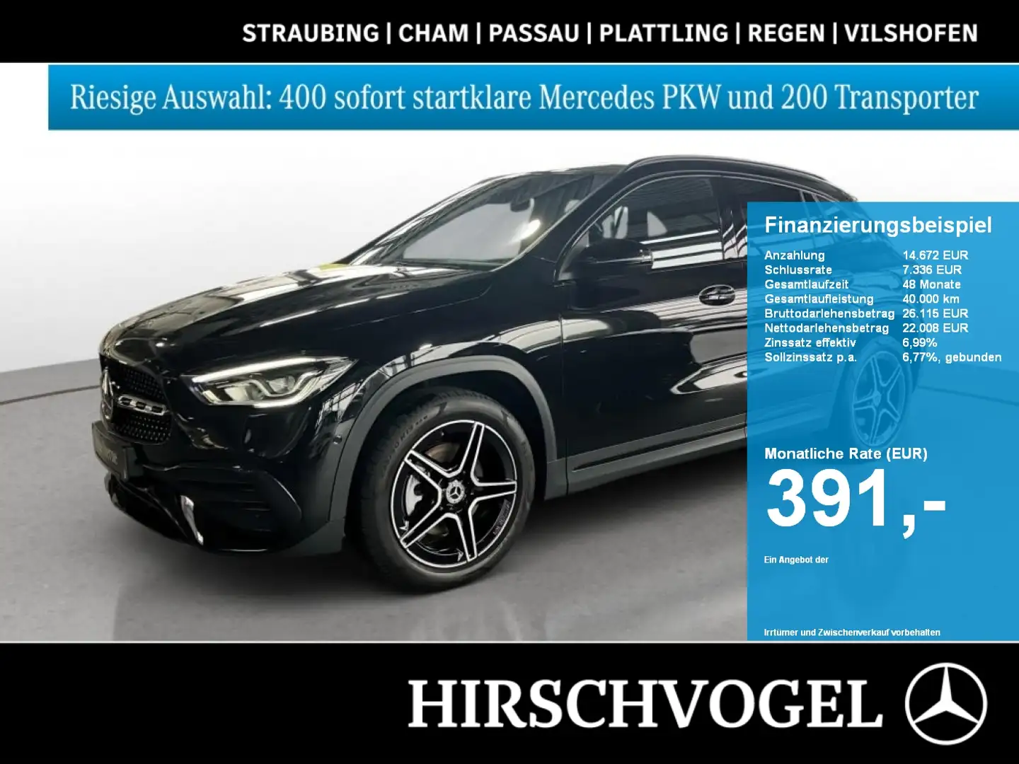 Mercedes-Benz GLA 250 e AMG-Line+Night+Pano+MBUX+Navi-Plus+LED Noir - 1