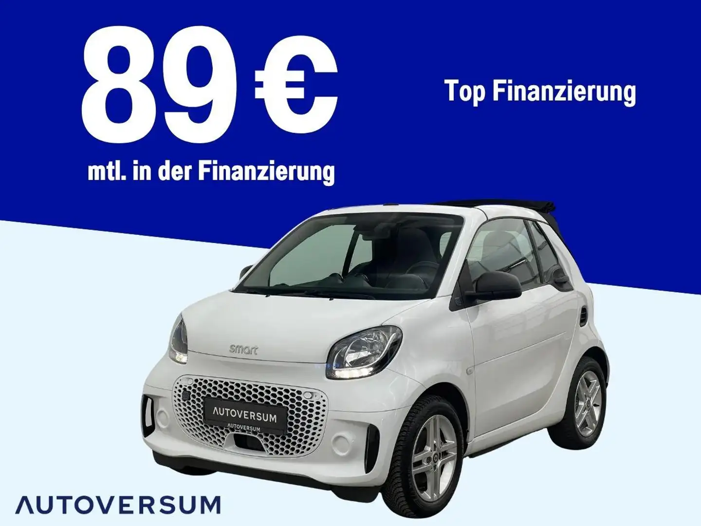 smart forTwo cabrio electric drive EQ TEMP*FREISPR* Weiß - 1