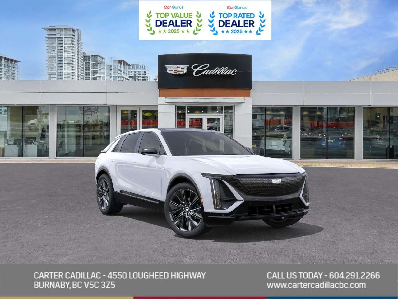 White 2027 Cadillac LYRIQ SUV / Crossover All-Wheel Drive 1-Speed Automatic