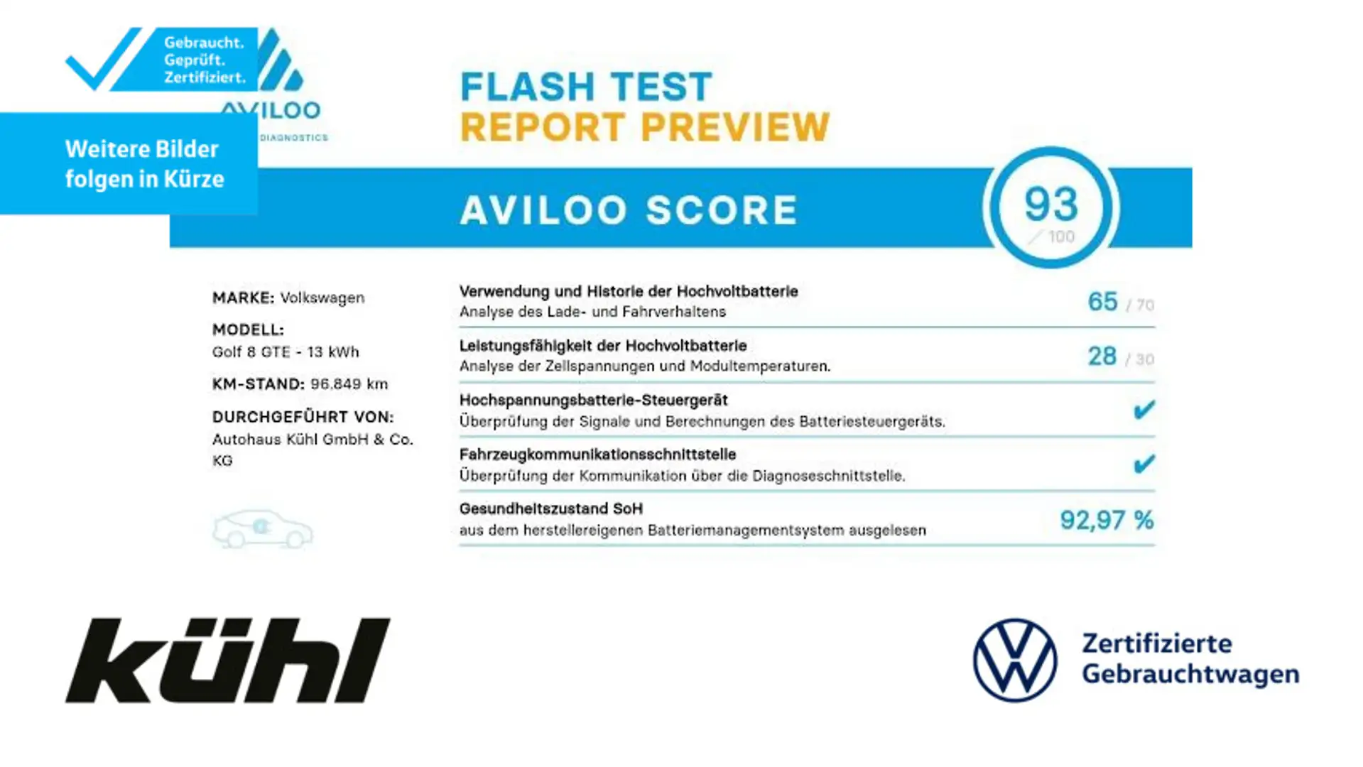 Volkswagen Golf GTE VIII 1.4 TSI eHybrid GTE Navi,Pano,LM18 Weiß - 1