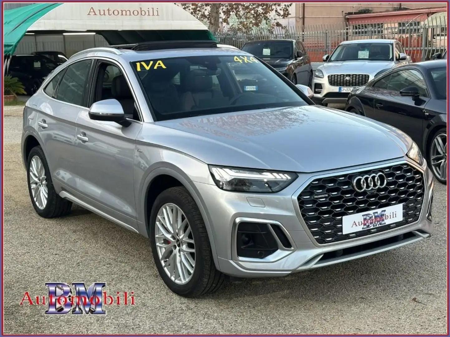 Audi Q5 sportback 40 TDI QUATTRO STRONIC S LINETETTO C20 Argent - 1