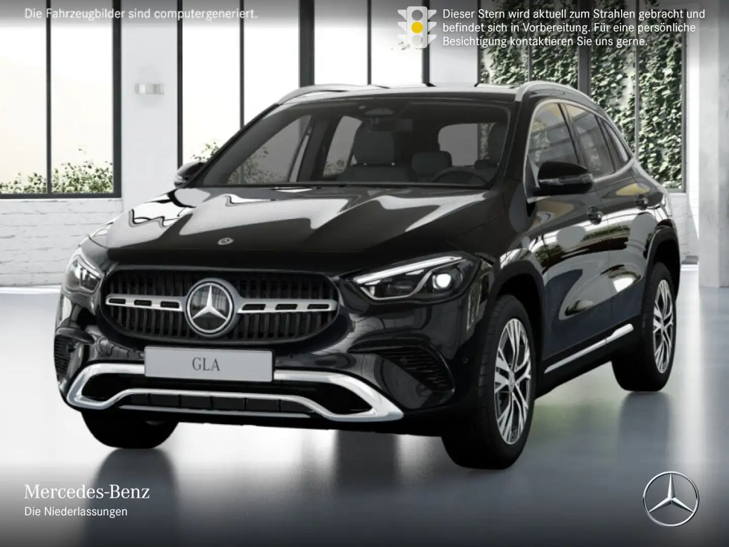 Mercedes-Benz GLA 220 4M PROGRESSIVE+MULTIBEAM+KAMERA+TOTW+8G Schwarz - 2