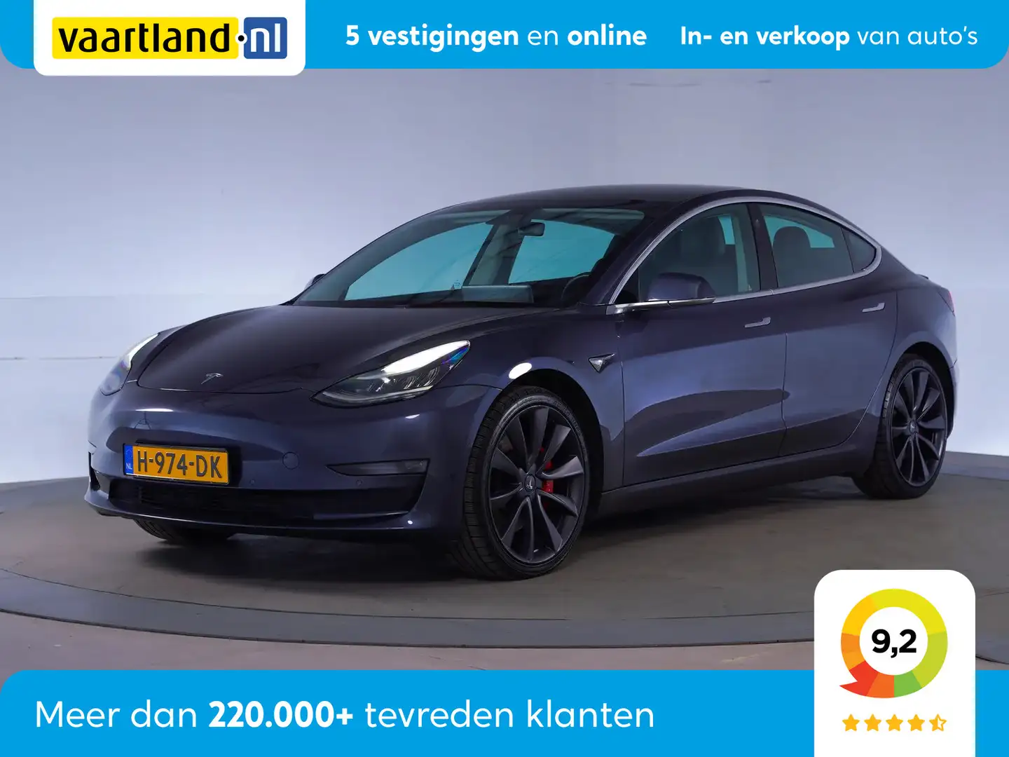 Tesla Model 3 Performance AWD 75 kWh [leer adaptive cruise camer Grau - 1