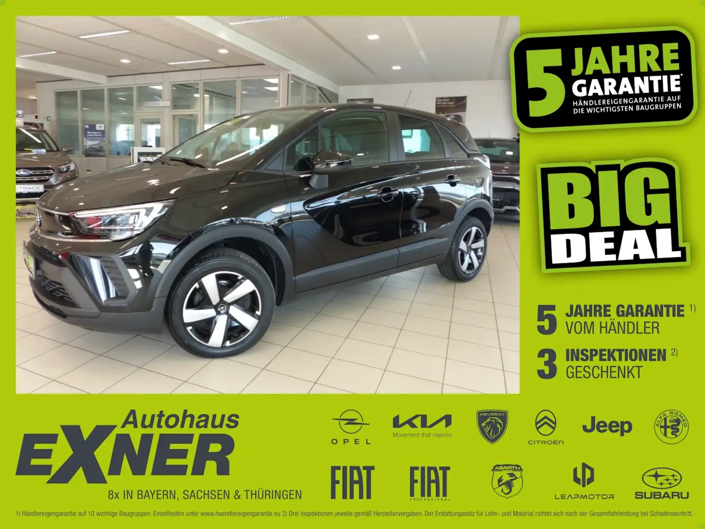Opel Crossland 1.2 Turbo EDITION LED, Klima Schwarz - 1