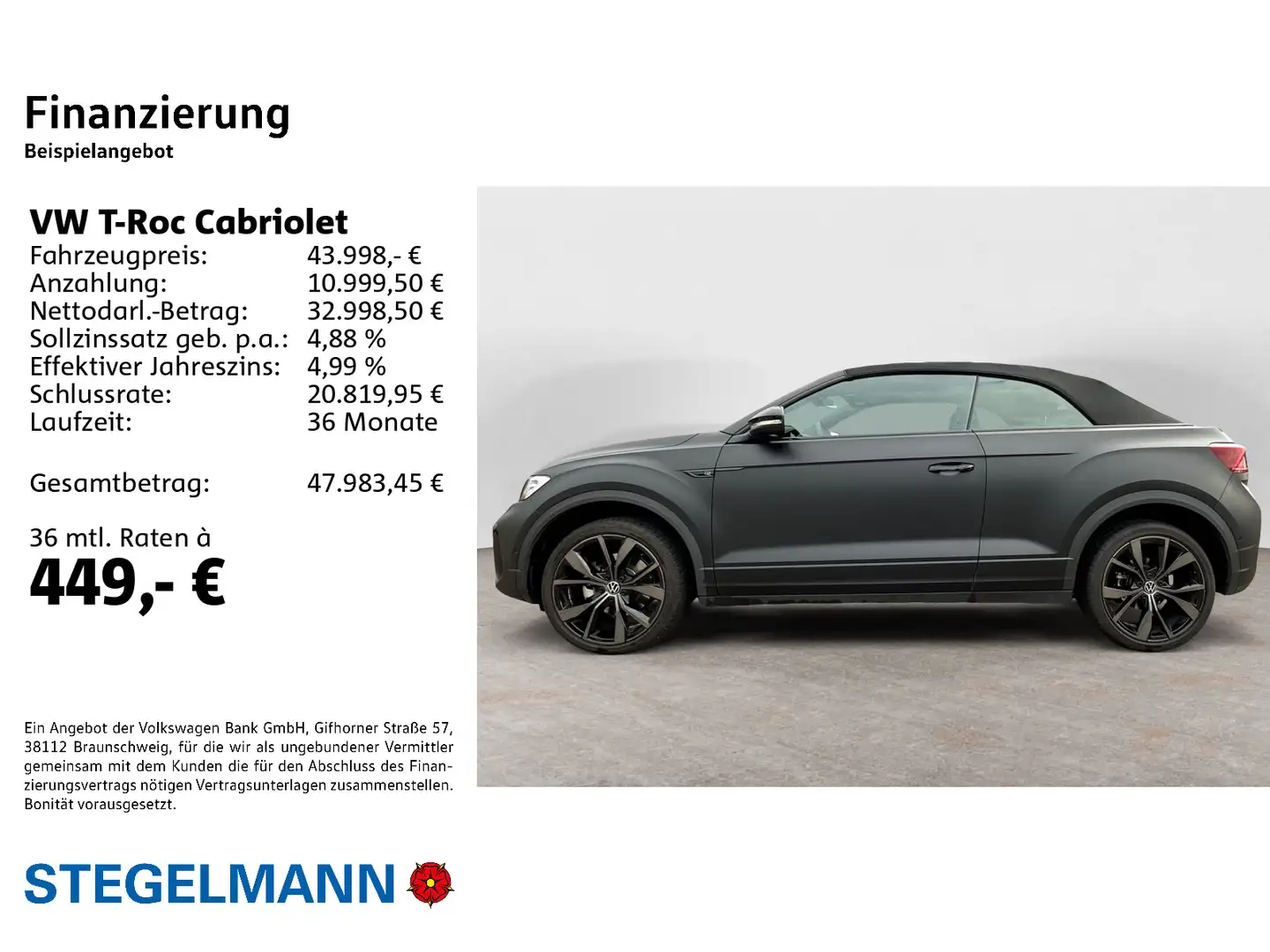 Volkswagen T-Roc 1.5 TSI DSG R-Line Schwarz - 2