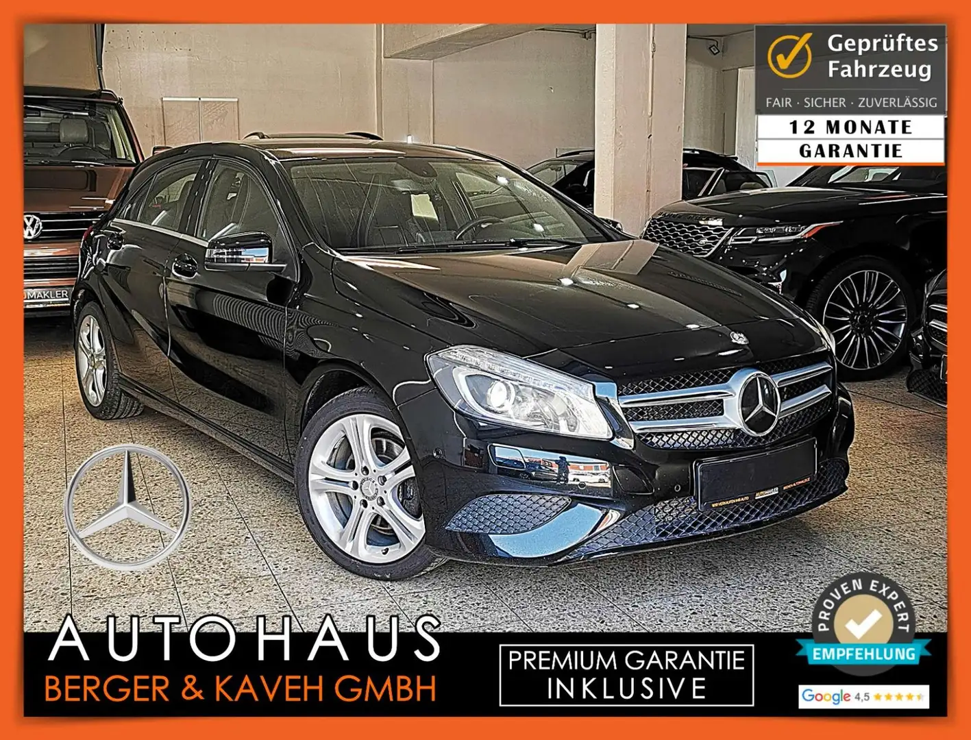 Mercedes-Benz A 180 A180 AHK | XENON | KAMERA +[12MON GARANTIE] Zwart - 1