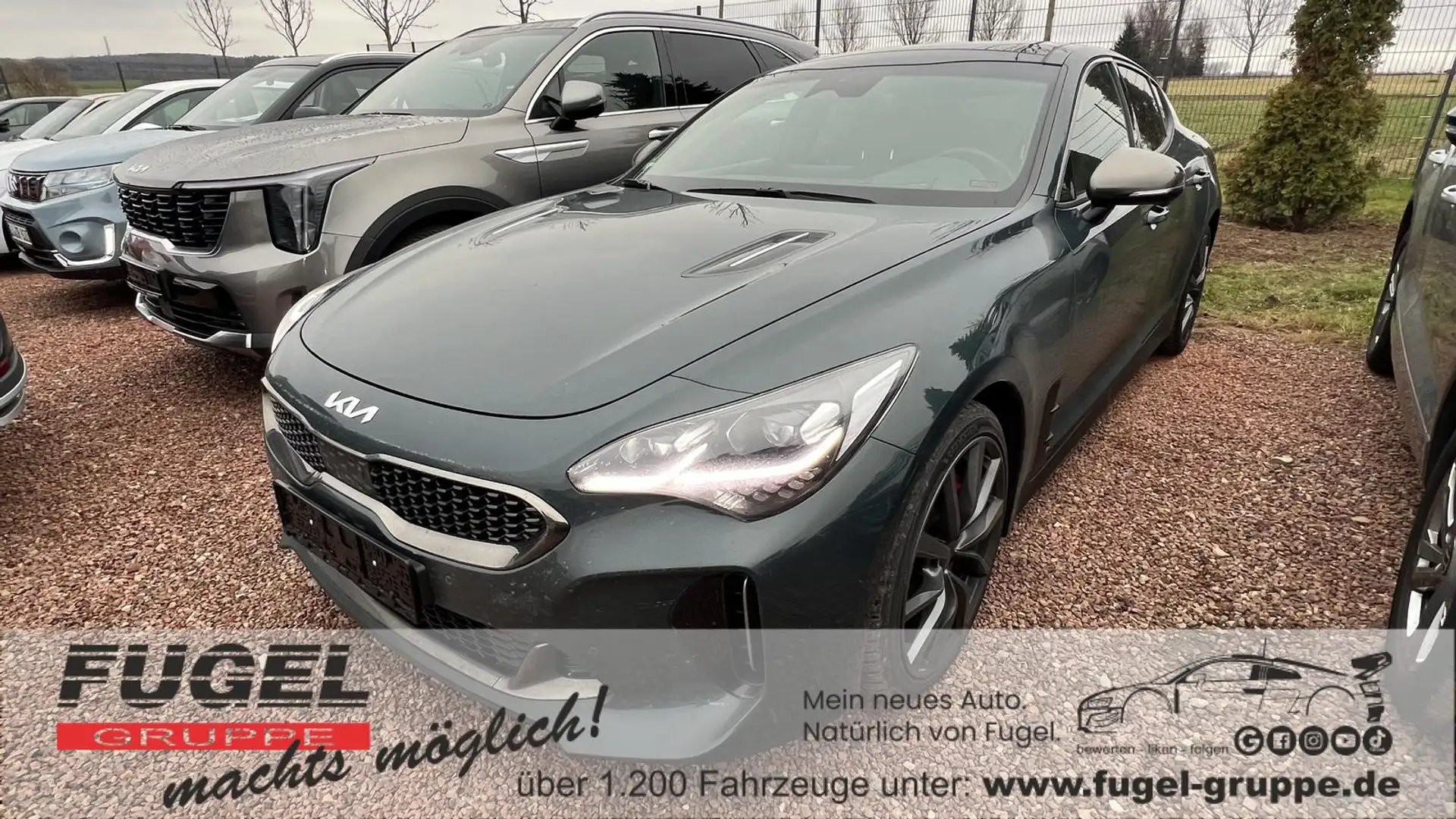 Kia Stinger 3.3 V6 TGDI GT 4WD  20Z.|Pano|HuD|Leder|Navi|LED|P Grün - 1