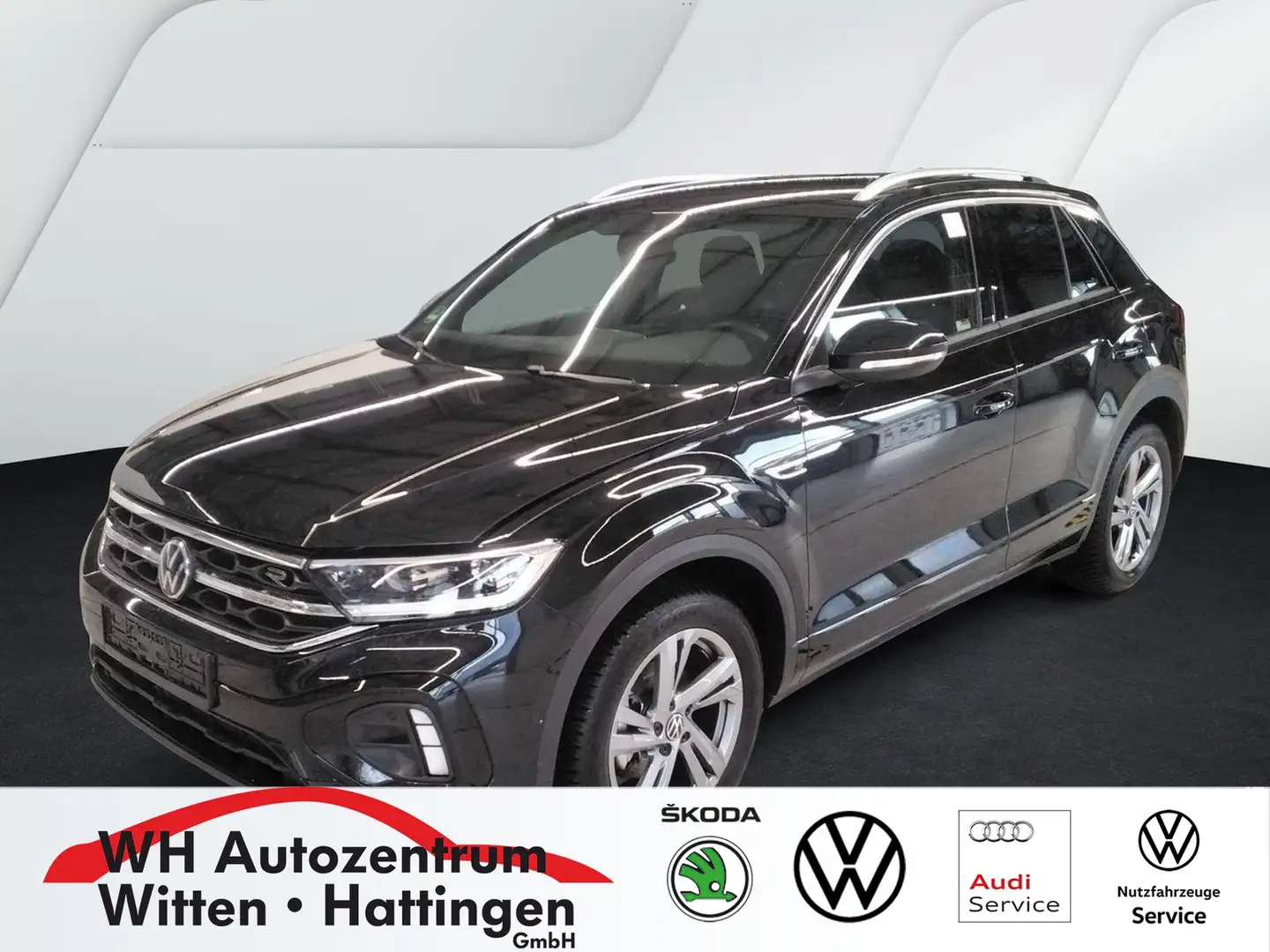 Volkswagen T-Roc 1.5 TSI DSG R-Line NAVI AHK REARVIEW GJ-REIFEN ... Schwarz - 1