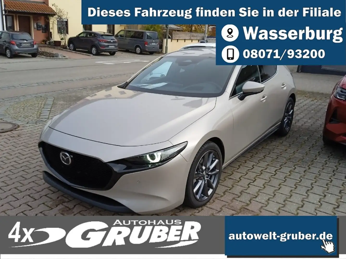 Mazda 3 2.5L e-SKYACTIV G 140ps Automatik Exclusive Argent - 1