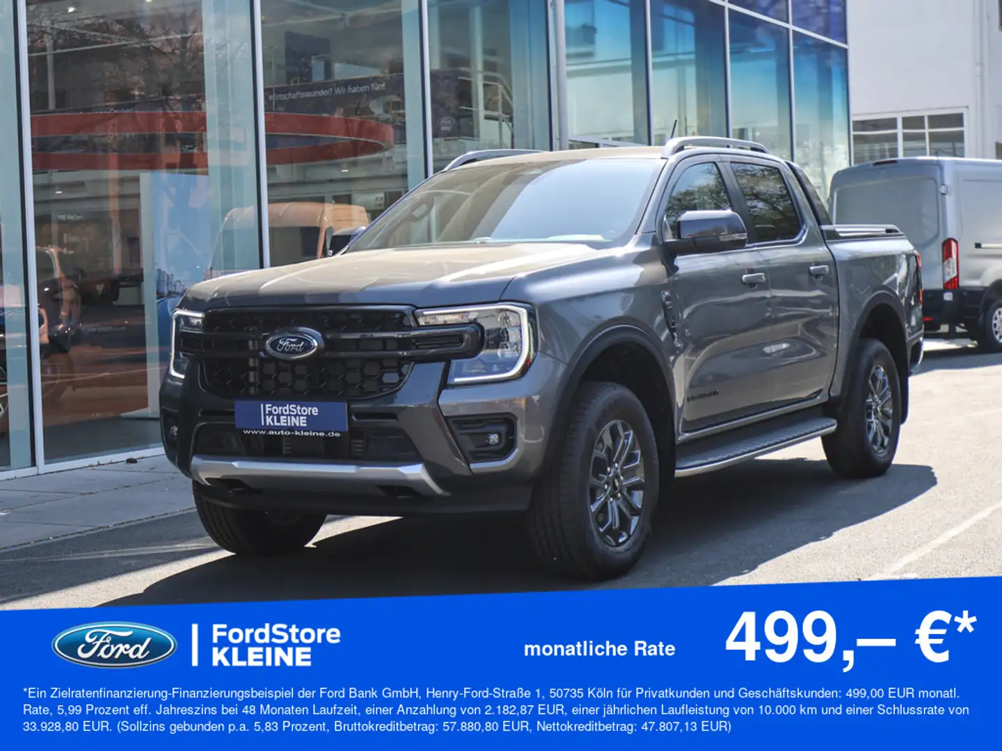 Ford Ranger Wildtrak 2.0 Ecoblue e-4WD Doppelkab. Grau - 1
