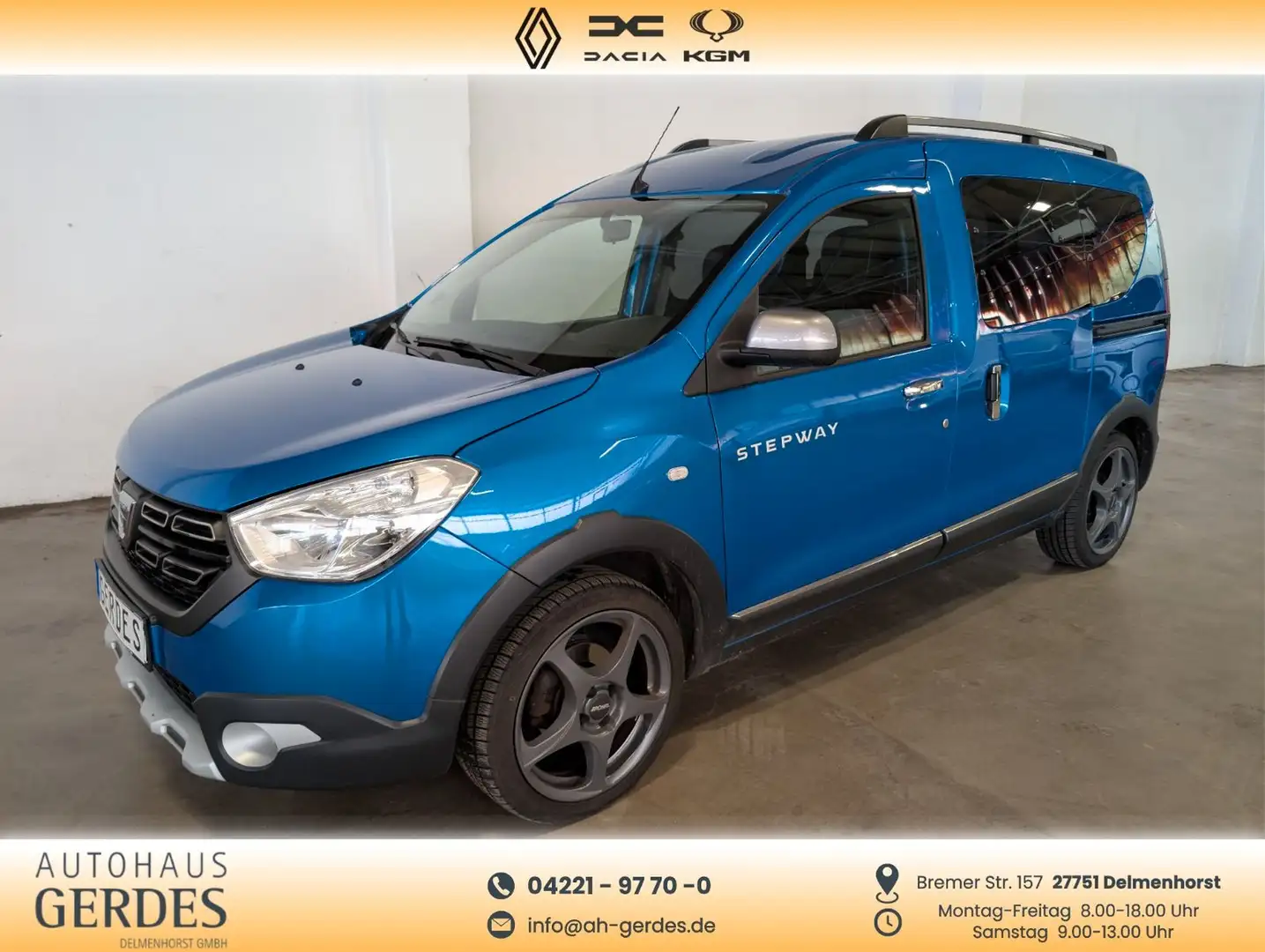 Dacia Dokker Stepway 1.6 SCe LPG 110 Синий - 1