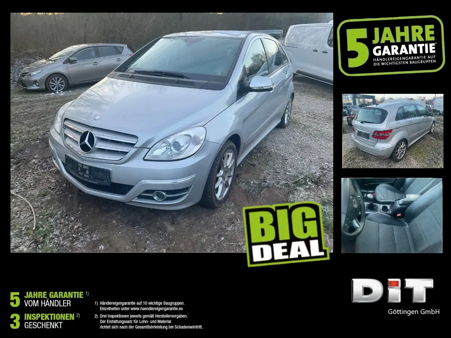 Mercedes-Benz B 170 BlueEfficiency AHK+SHZ+KlimaA+PDC+ParkAss Silber - 2