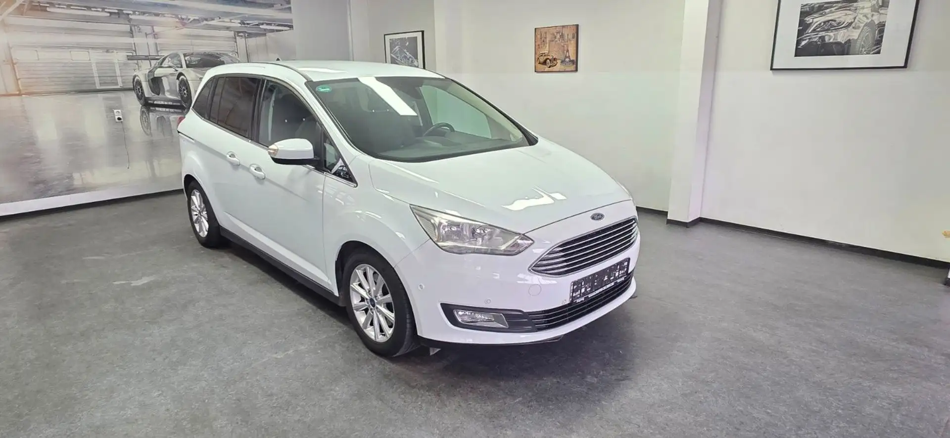 Ford Grand C-Max 1,5 Titanium Aut WR+SR PDC Blanc - 2