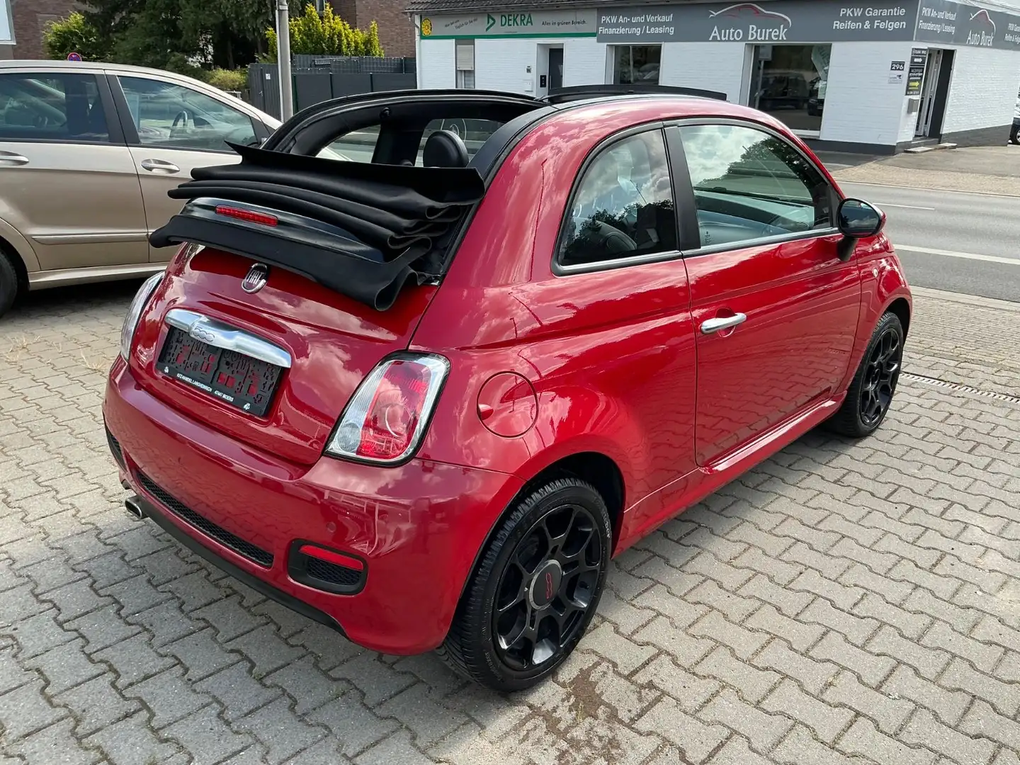 Fiat 500C Klima Shz. Alu/Allwetter Sportsitze, PDC Rot - 2
