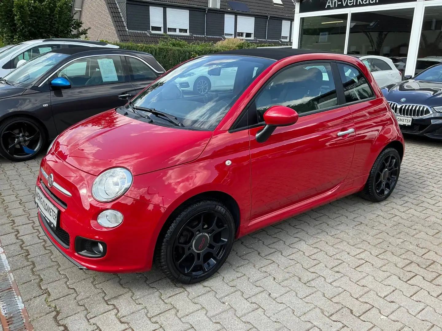 Fiat 500C Klima Shz. Alu/Allwetter Sportsitze, PDC Rot - 1