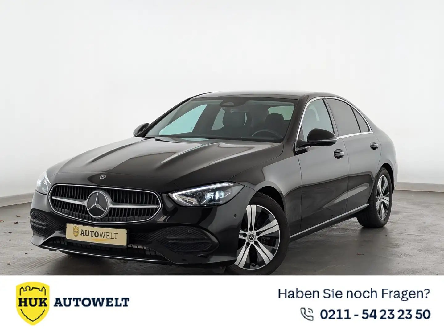 Mercedes-Benz C 200 C 200 Avantgarde (EURO 6d) LED+NAVI+PDC+SHZ+TEMP Noir - 1