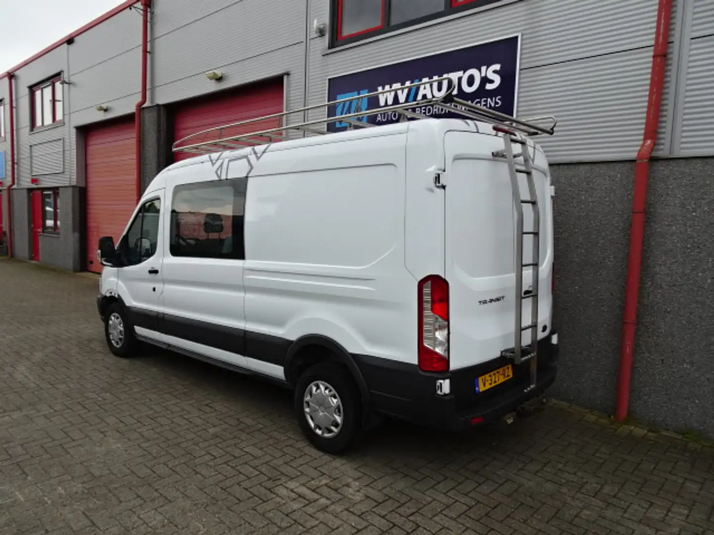 Ford Transit 350 2.0 TDCI L3H2 DC Trend dubbelcabine airco Wit - 2