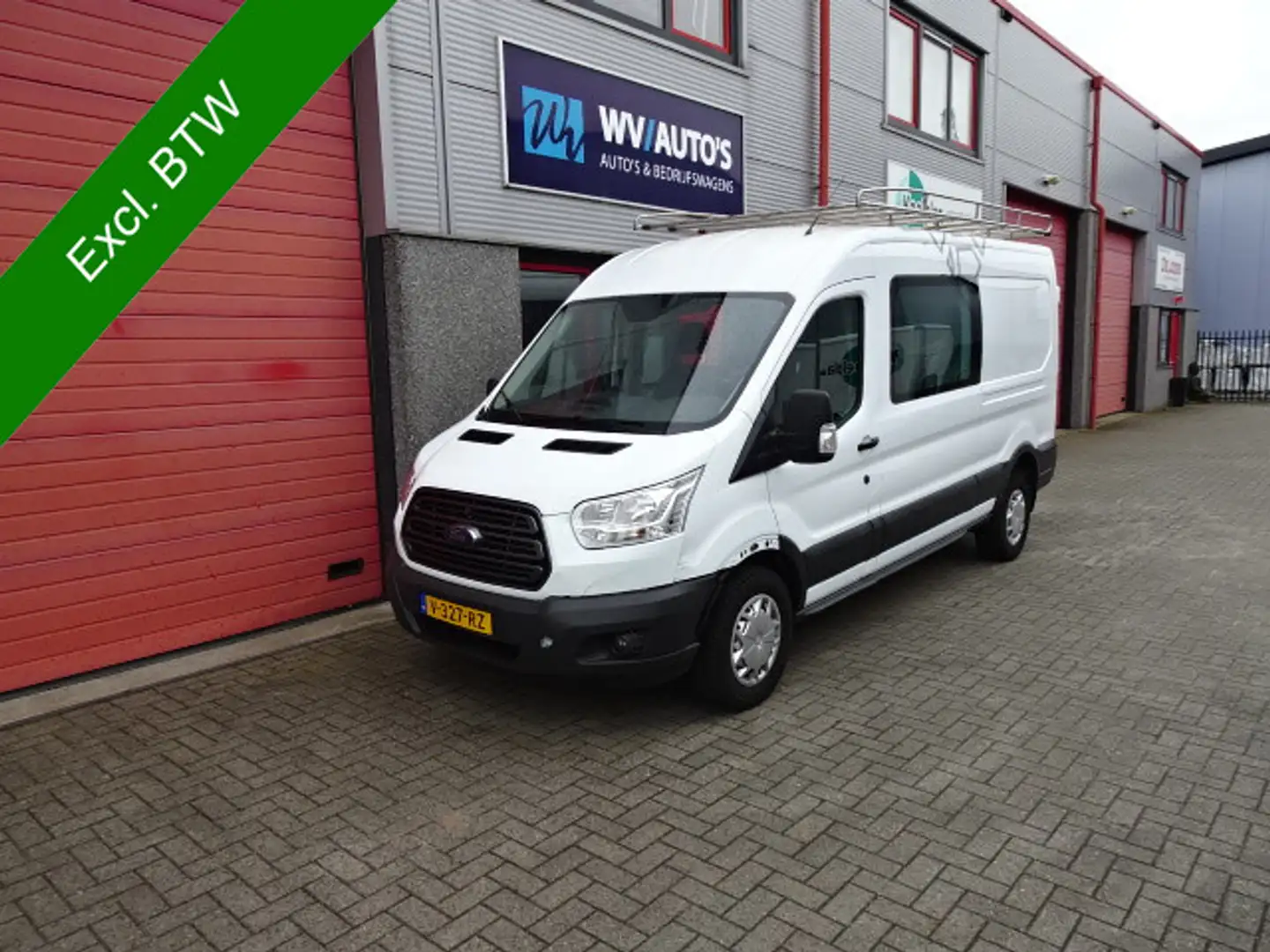 Ford Transit 350 2.0 TDCI L3H2 DC Trend dubbelcabine airco Wit - 1