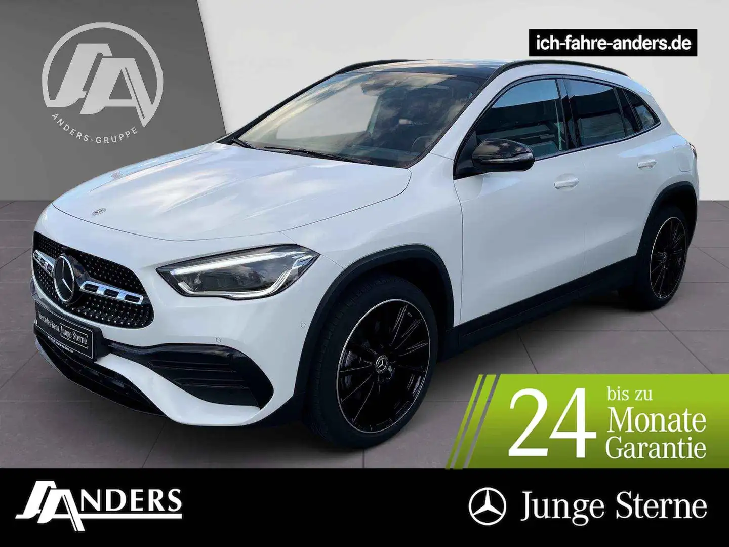 Mercedes-Benz GLA 250 e AMG+MBUX+Night+Pano+Distr+AHK+M-BEAM Weiß - 1