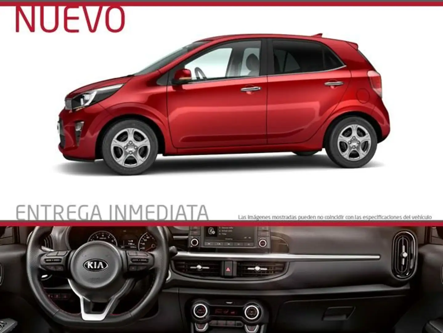 Kia Picanto 1.0 DPi Drive Rojo - 1