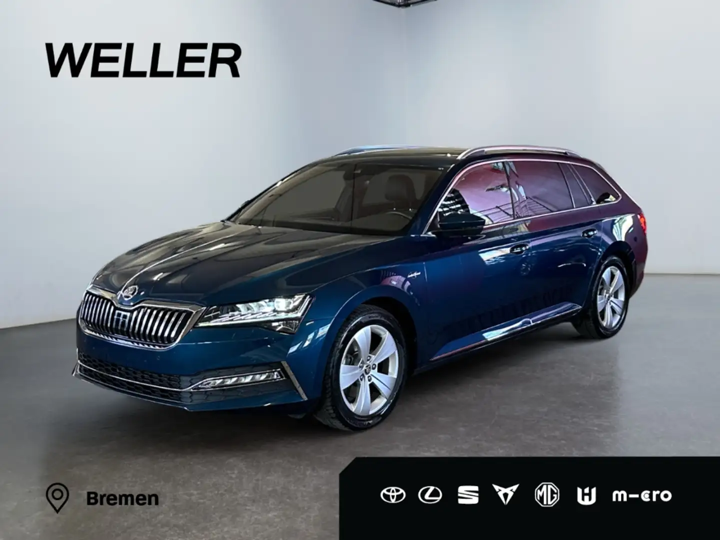 Skoda Superb Combi 2.0 TDI DSG L&K *AHK*ACC*Pano*Leder* Blau - 1