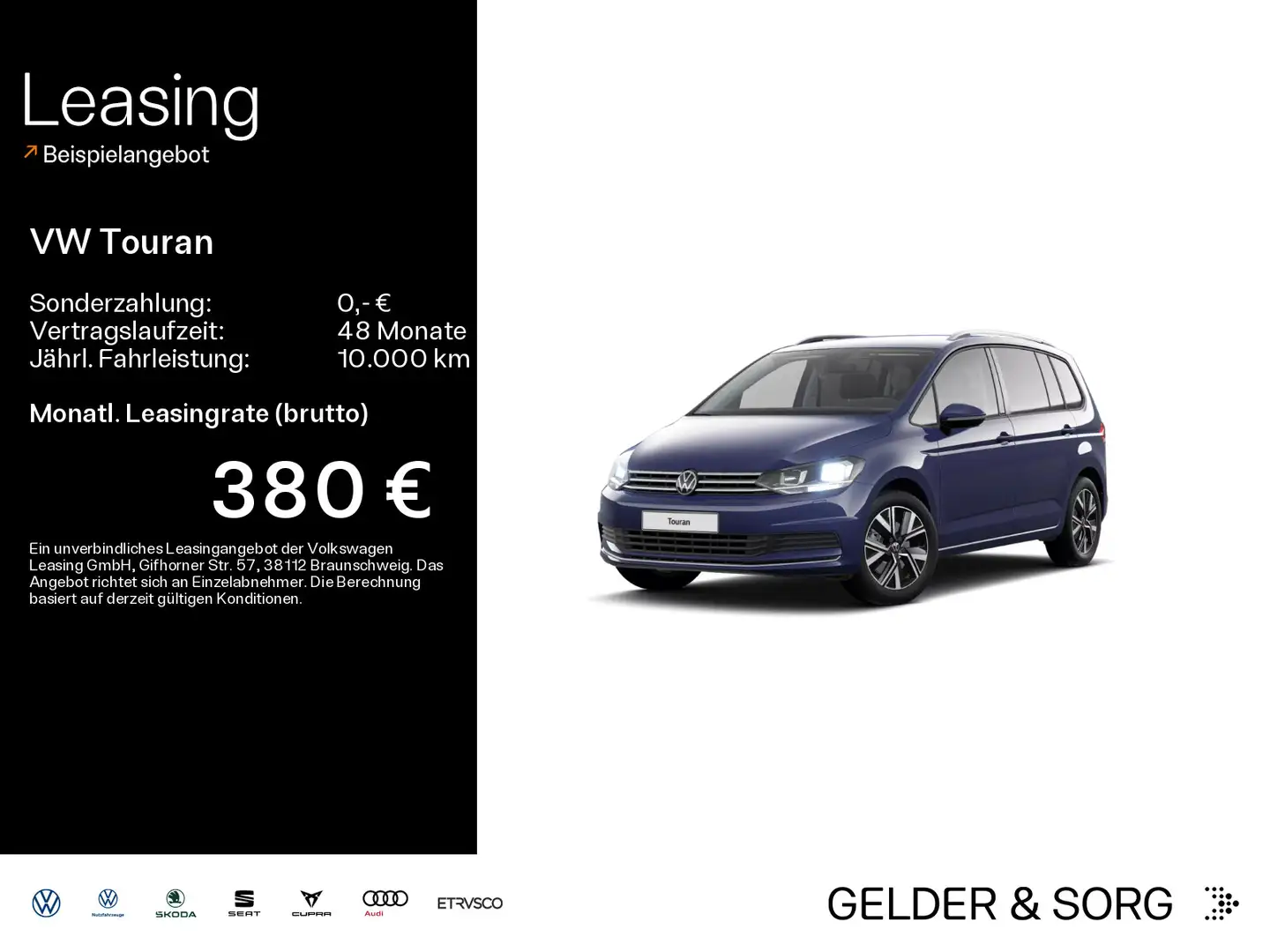 Volkswagen Touran Comfortline 2.0 TDI 7-Sitze*AHK*Digital* Blau - 1
