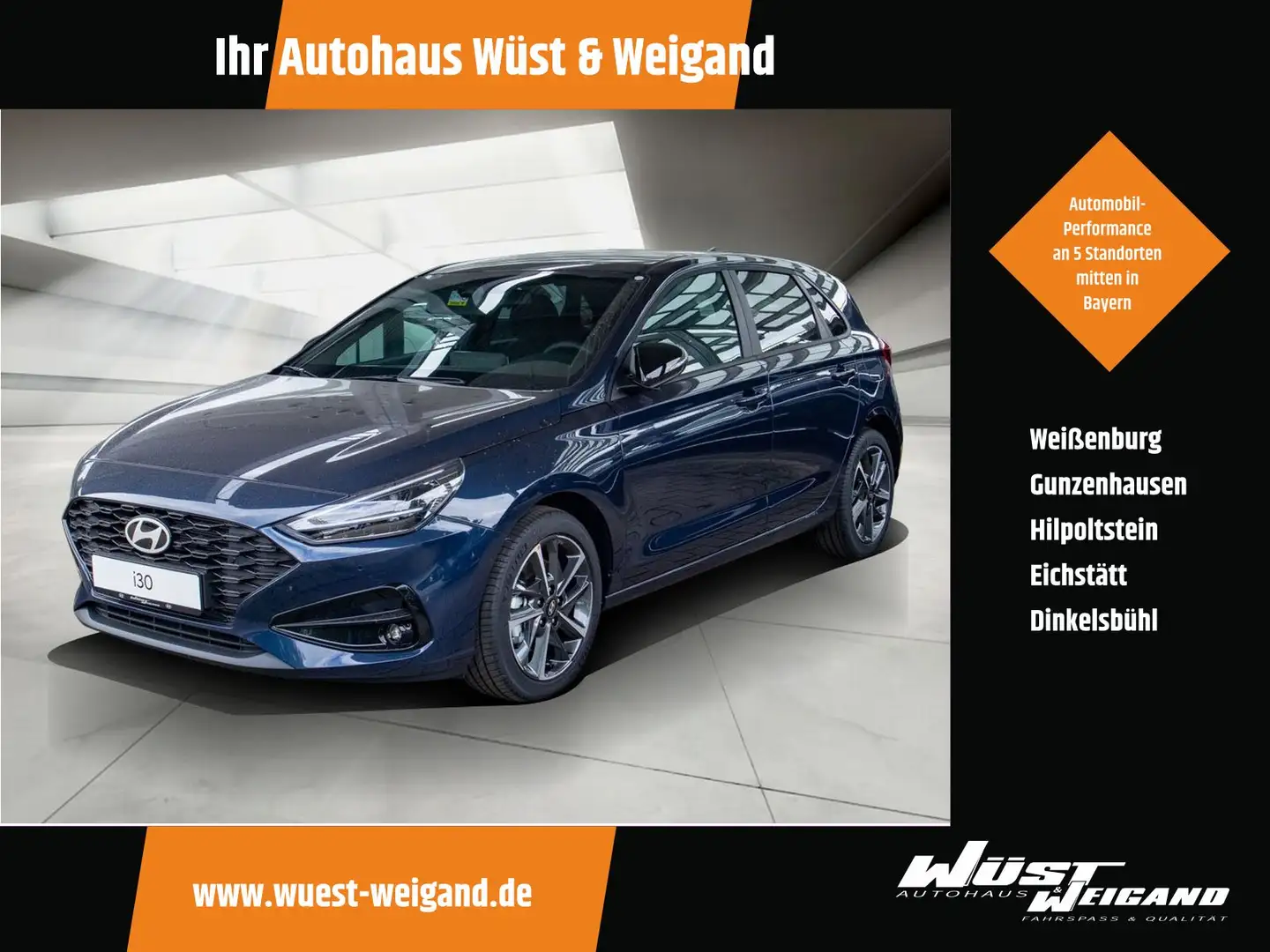 Hyundai i30 1.0 T-GDI Advantage Navi,SHZ,Klimaautom. Bleu - 1