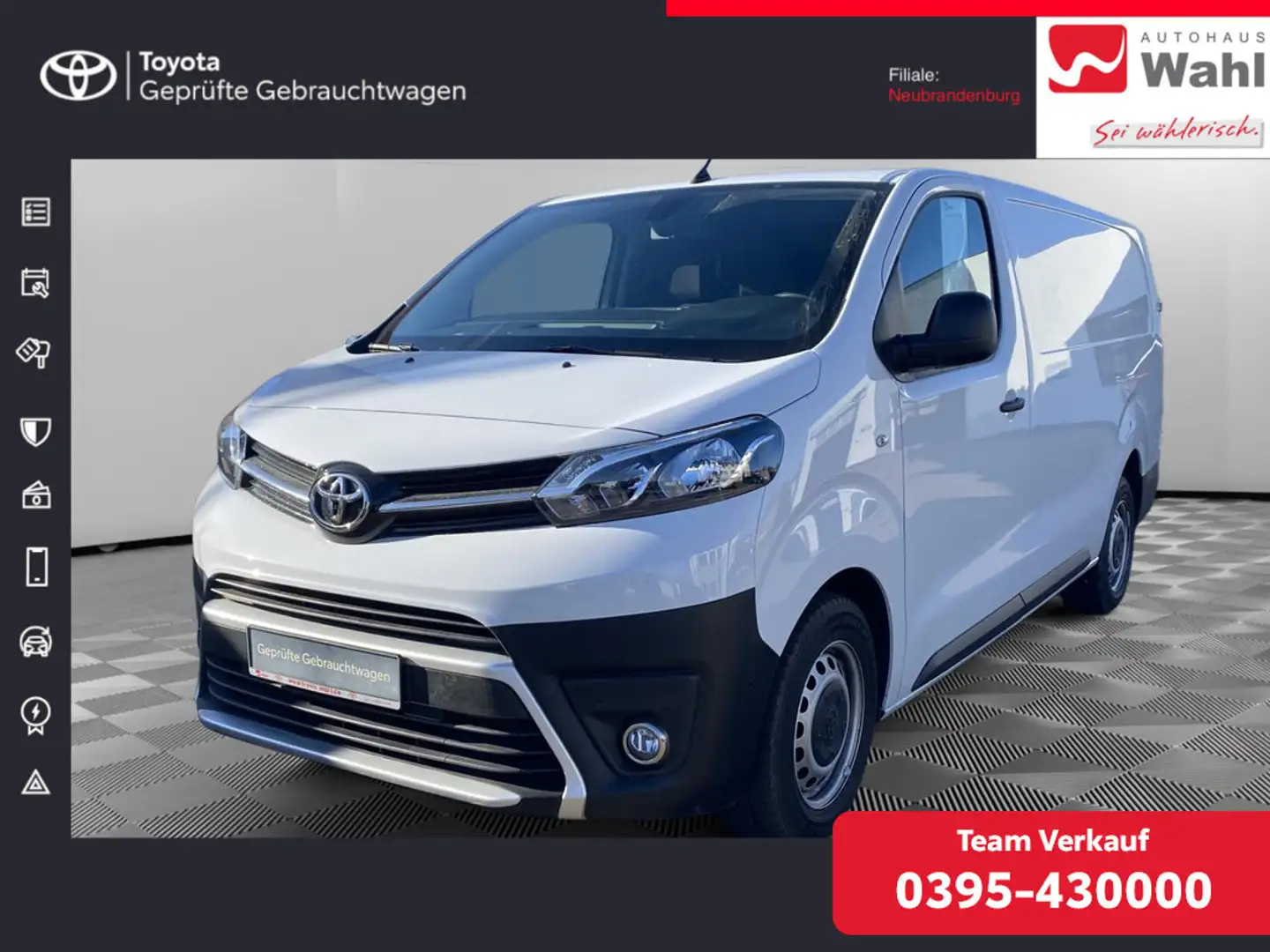 Toyota Proace 2.0D L2 Kasten Meister Weiß - 1