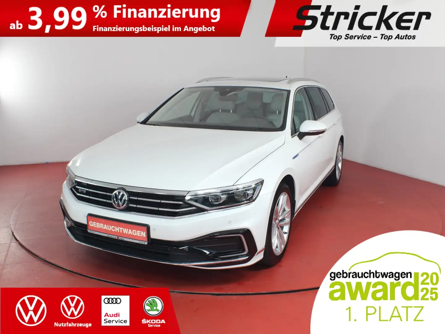Volkswagen Passat Variant GTE 1.4TSI DSG 332,-ohne Anzahlung AHK Standh. Pa Weiß - 1