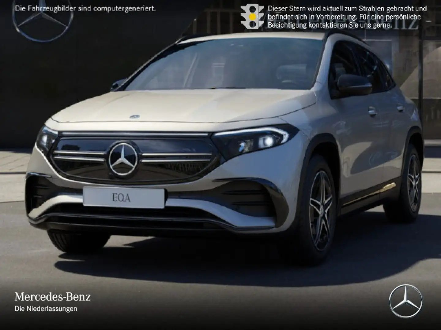 Mercedes-Benz EQA 300 4M AMG+NIGHT+PLUS-PAKET+KAMERA+KEYLESS Silber - 2
