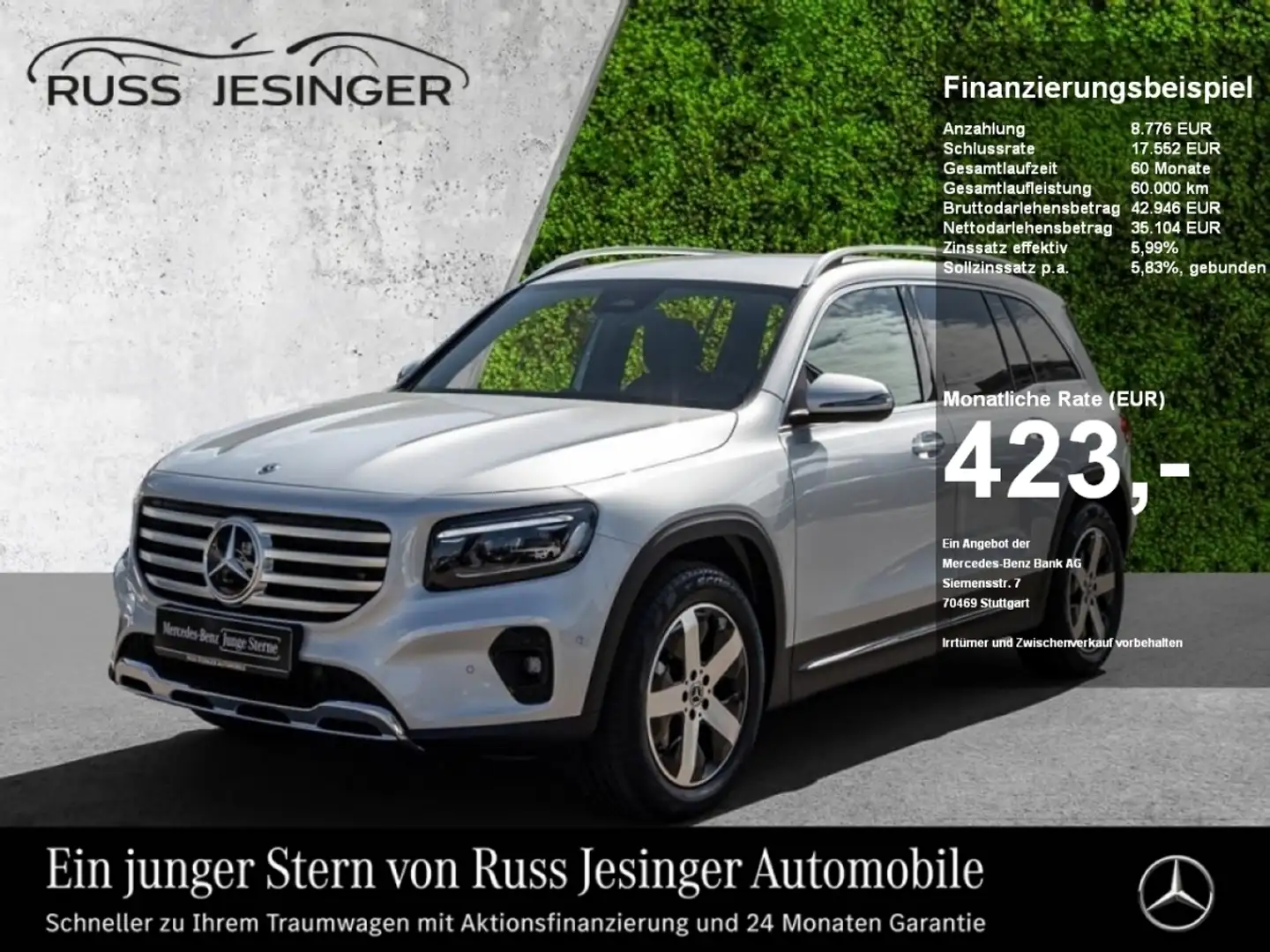 Mercedes-Benz GLB 220 d 4M Progressive *LED*Cam*KeyGo*MBUX*Nav Argintiu - 1